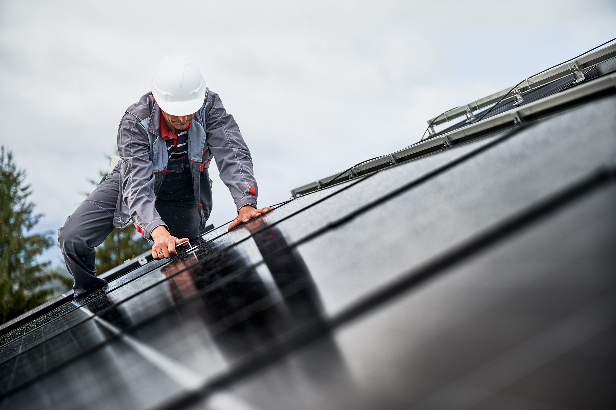 Roof inspection being carried out in property in Croydon