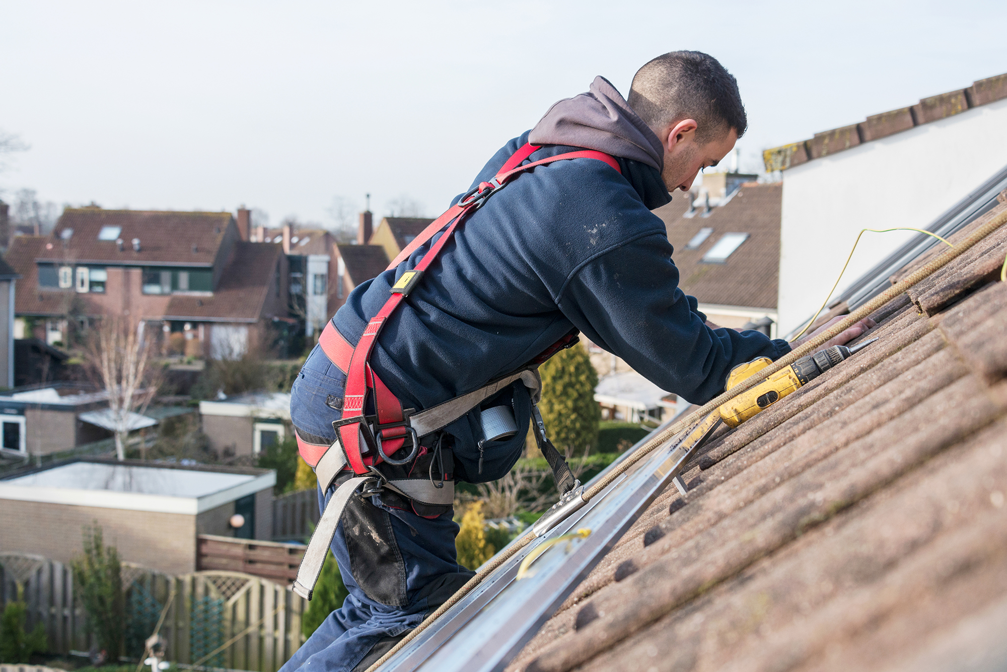 Roof inspection being carried out in property in Croydon
