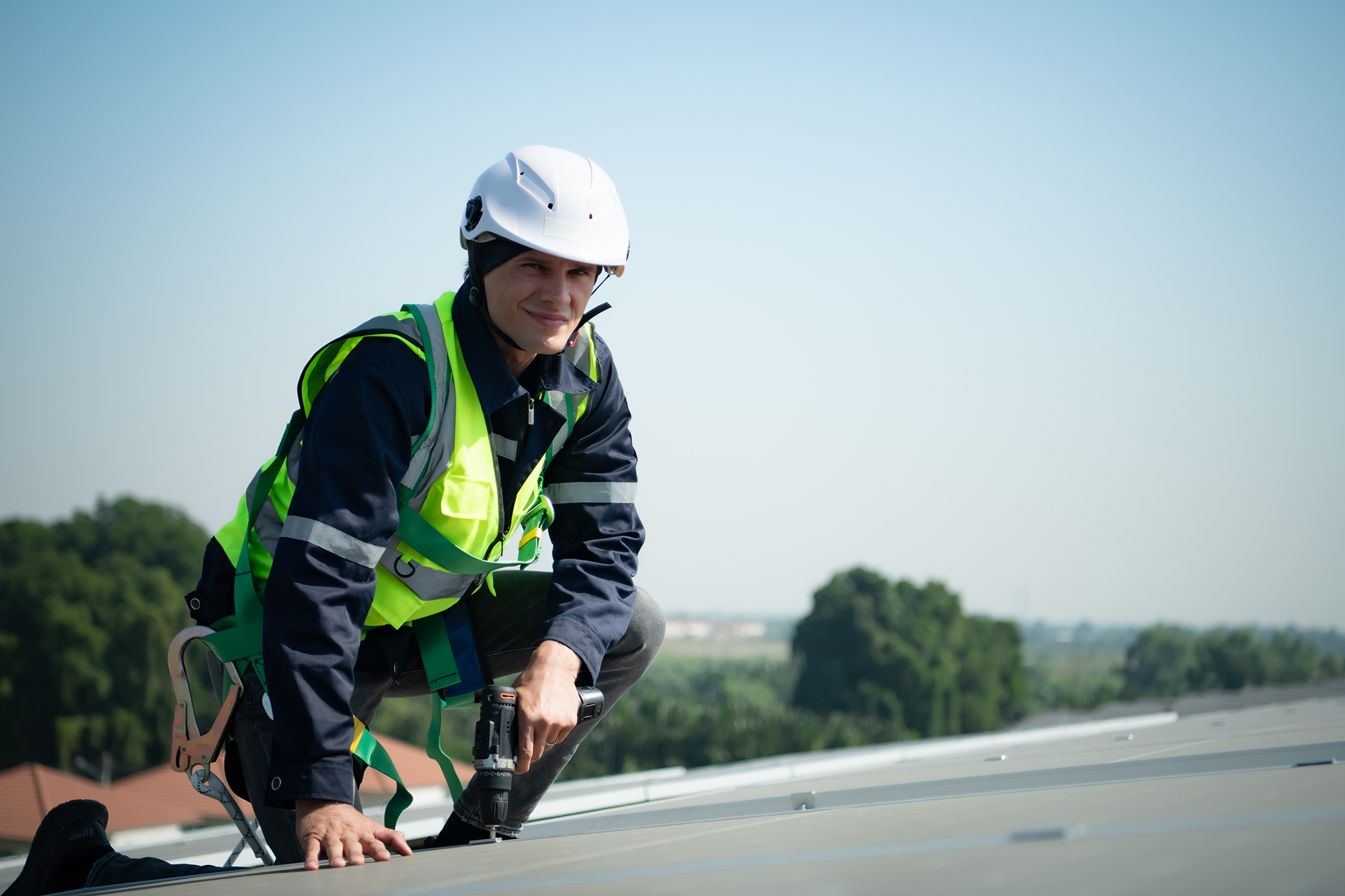 Roof inspection being carried out in property in Croydon